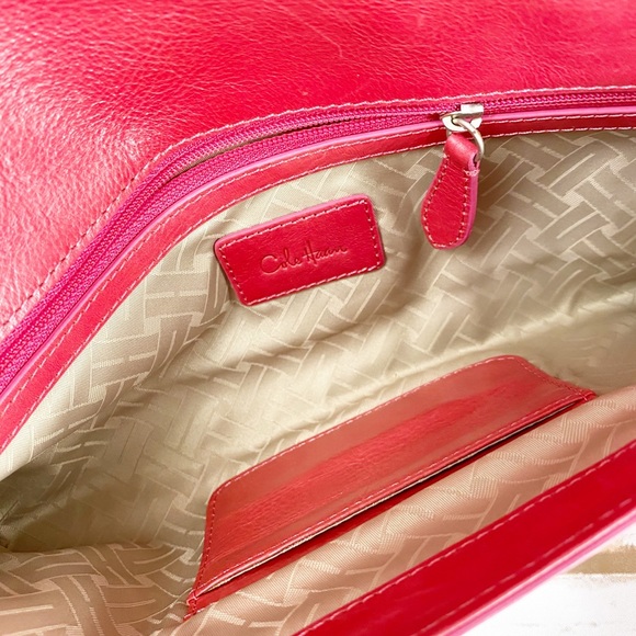 Cole Haan Hot Pink Large Clutch Purse - Picture 5 of 8